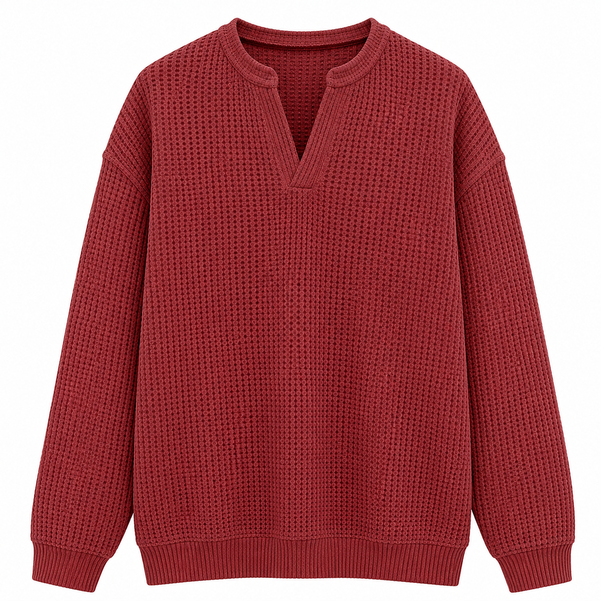 Camiseta cómoda de tejido gofrado con capas