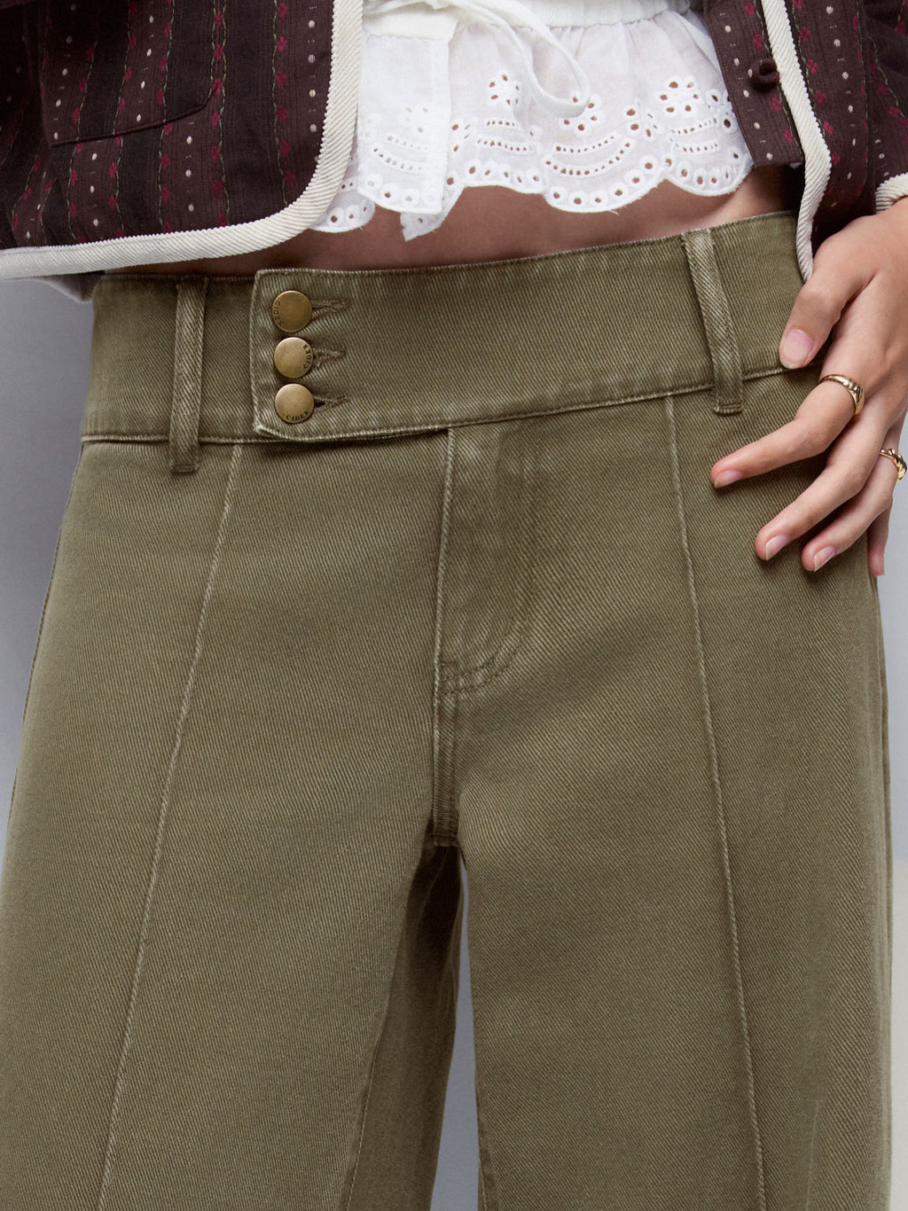 Denim Low Rise Baggy Jeans