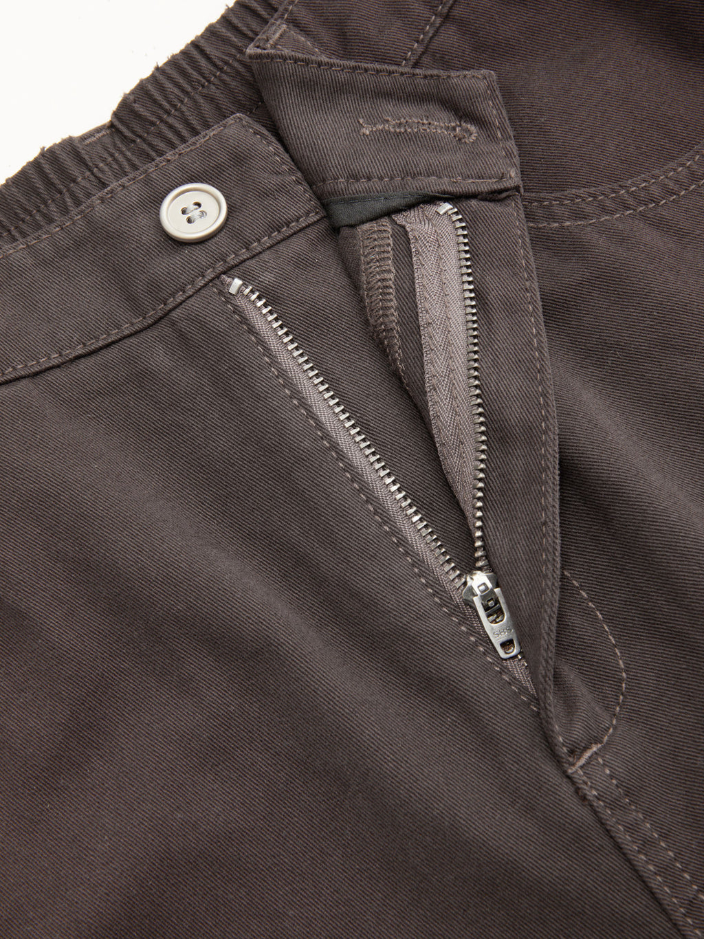Cotton-blend Mid Rise Pocket Barrel-leg Trousers