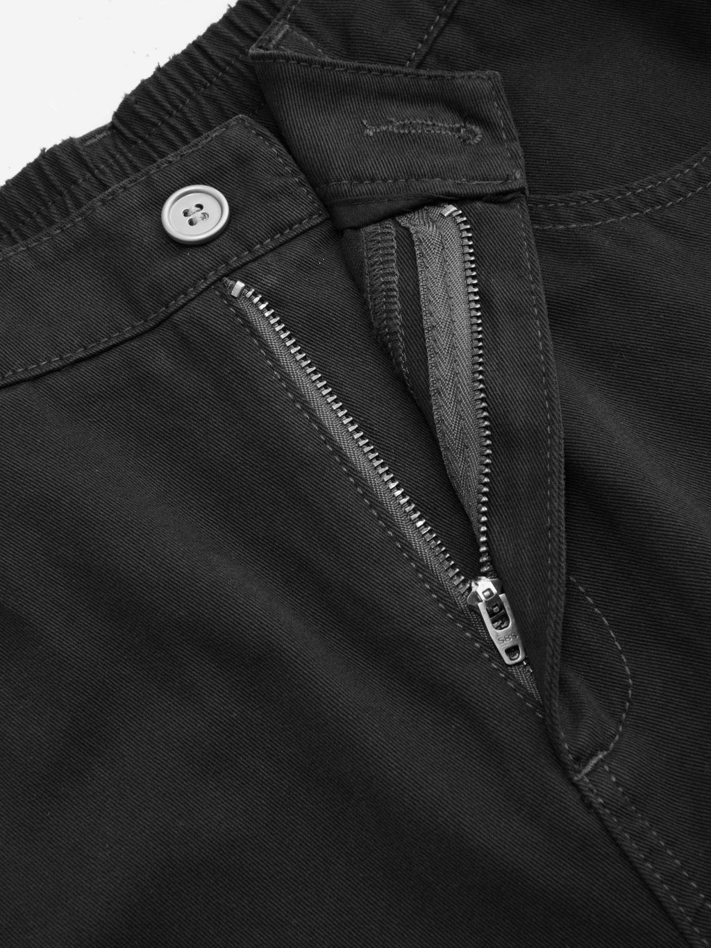 Cotton-blend Mid Rise Pocket Barrel-leg Trousers