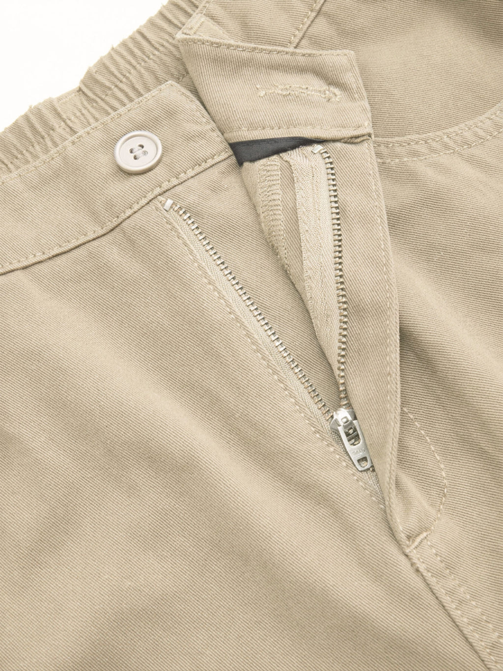 Cotton-blend Mid Rise Pocket Barrel-leg Trousers