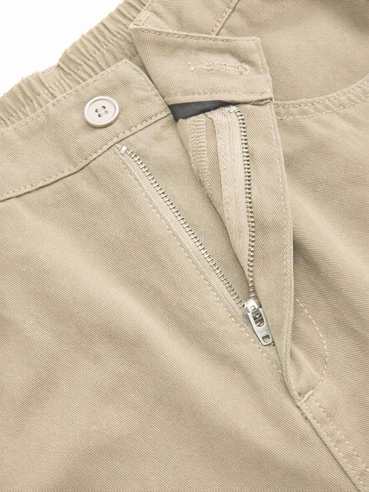 Cotton-blend Mid Rise Pocket Barrel-leg Trousers