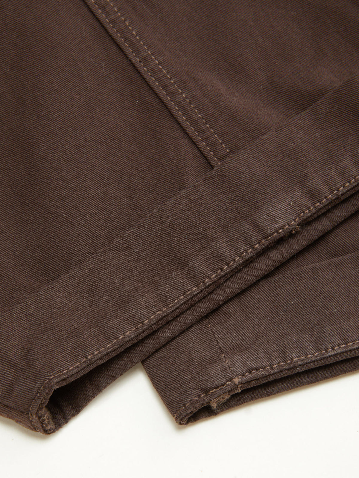 Cotton-blend Mid Rise Pocket Barrel-leg Trousers