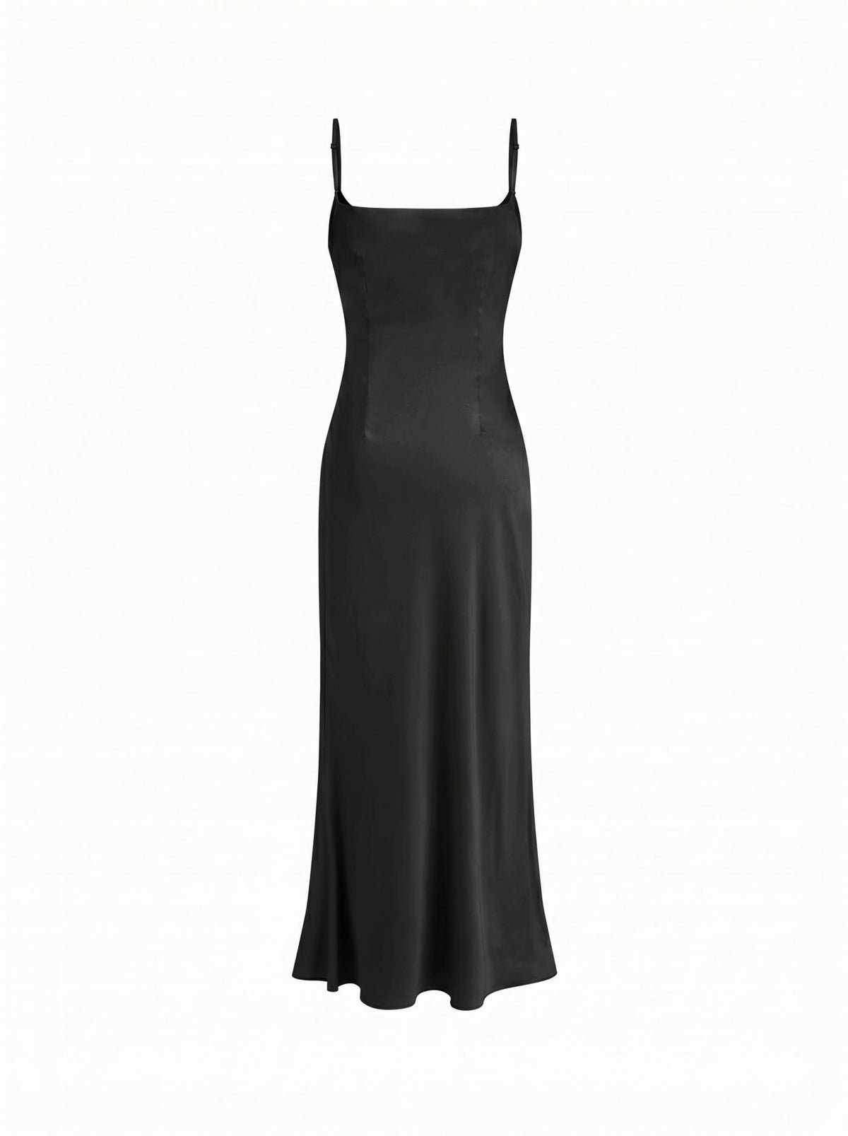 Satin Off-shoulder Cloak Sleeve Wrap Mermaid Maxi Dress