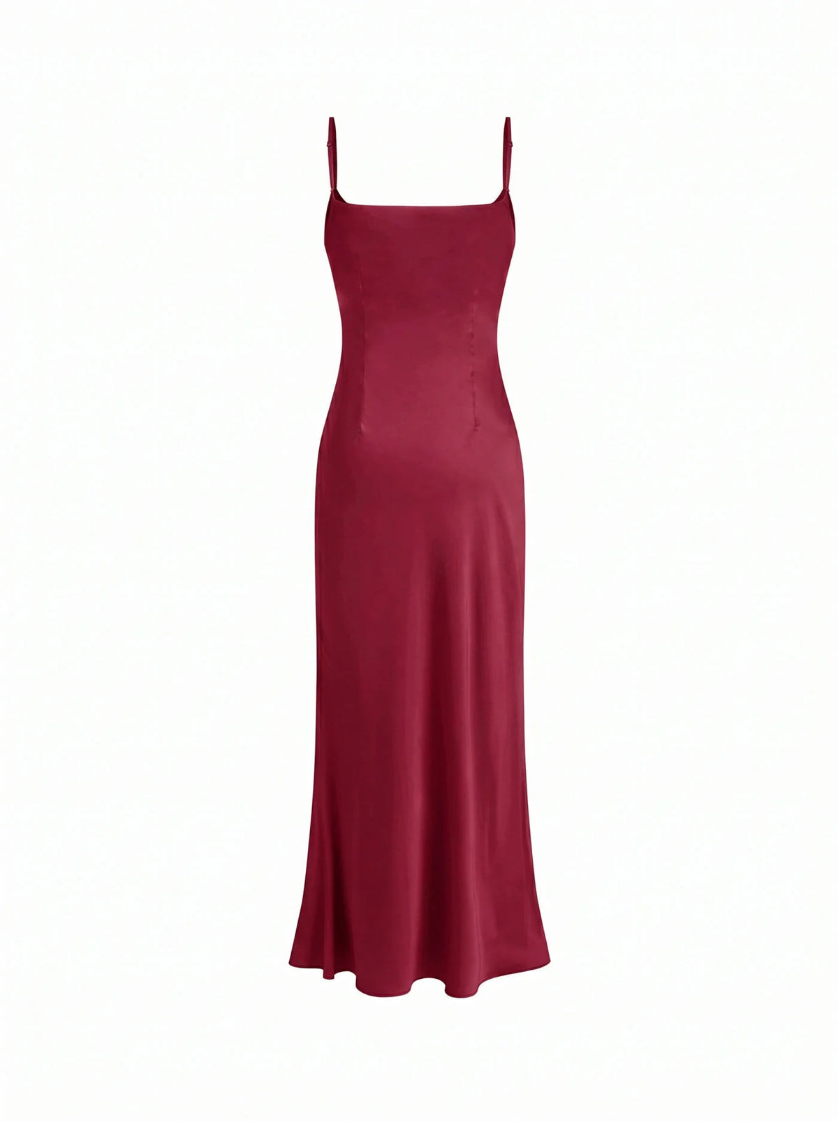 Satin Off-shoulder Cloak Sleeve Wrap Mermaid Maxi Dress